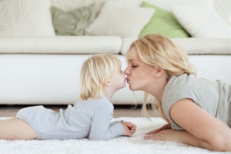 mother and baby dry safe carpet and rug cleaning service Sydney from Carpet Cleaning Authority